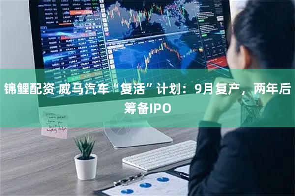 锦鲤配资 威马汽车“复活”计划：9月复产，两年后筹备IPO