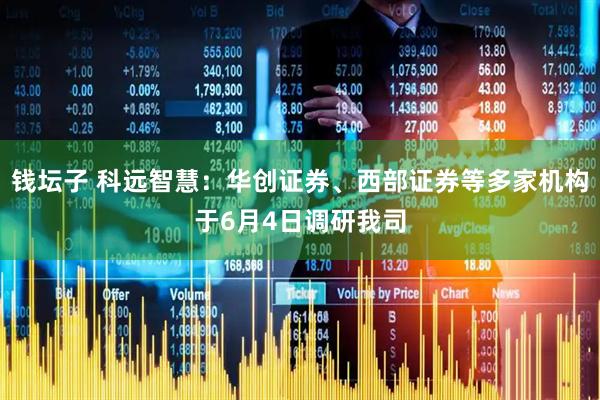 钱坛子 科远智慧：华创证券、西部证券等多家机构于6月4日调研我司