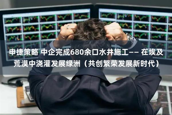 申捷策略 中企完成680余口水井施工—— 在埃及荒漠中浇灌发展绿洲（共创繁荣发展新时代）