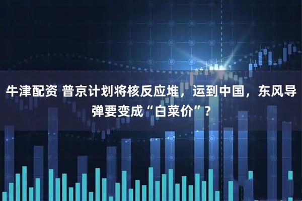 牛津配资 普京计划将核反应堆，运到中国，东风导弹要变成“白菜价”？