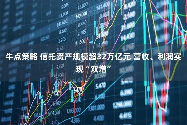 牛点策略 信托资产规模超32万亿元 营收、利润实现“双增”