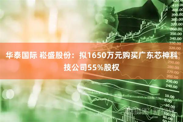 华泰国际 崧盛股份：拟1650万元购买广东芯神科技公司55%股权
