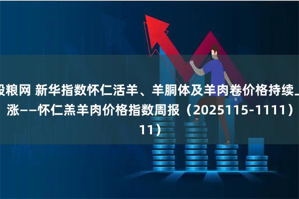股粮网 新华指数怀仁活羊、羊胴体及羊肉卷价格持续上涨——怀仁羔羊肉价格指数周报（2025115-1111）