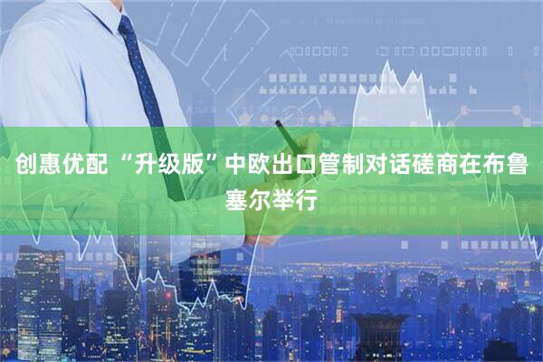 创惠优配 “升级版”中欧出口管制对话磋商在布鲁塞尔举行